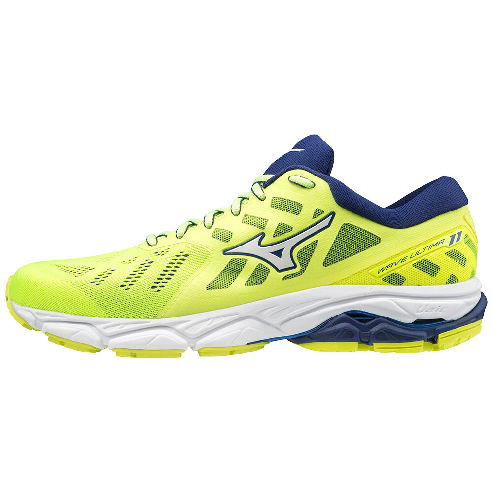 Mizuno Wave Ultima 11 Férfi Futócipő Sárga/Fehér/Kék OMC930451